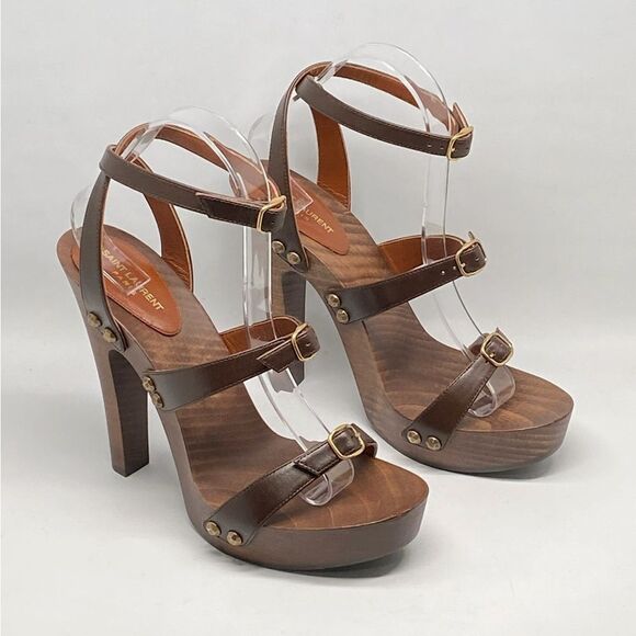 SAINT LAURENT Jota Clog Sandal size 39 - Picture 3 of 14